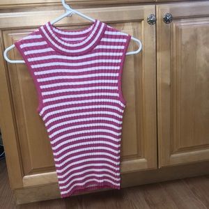 St John Tank Top Pink Striped